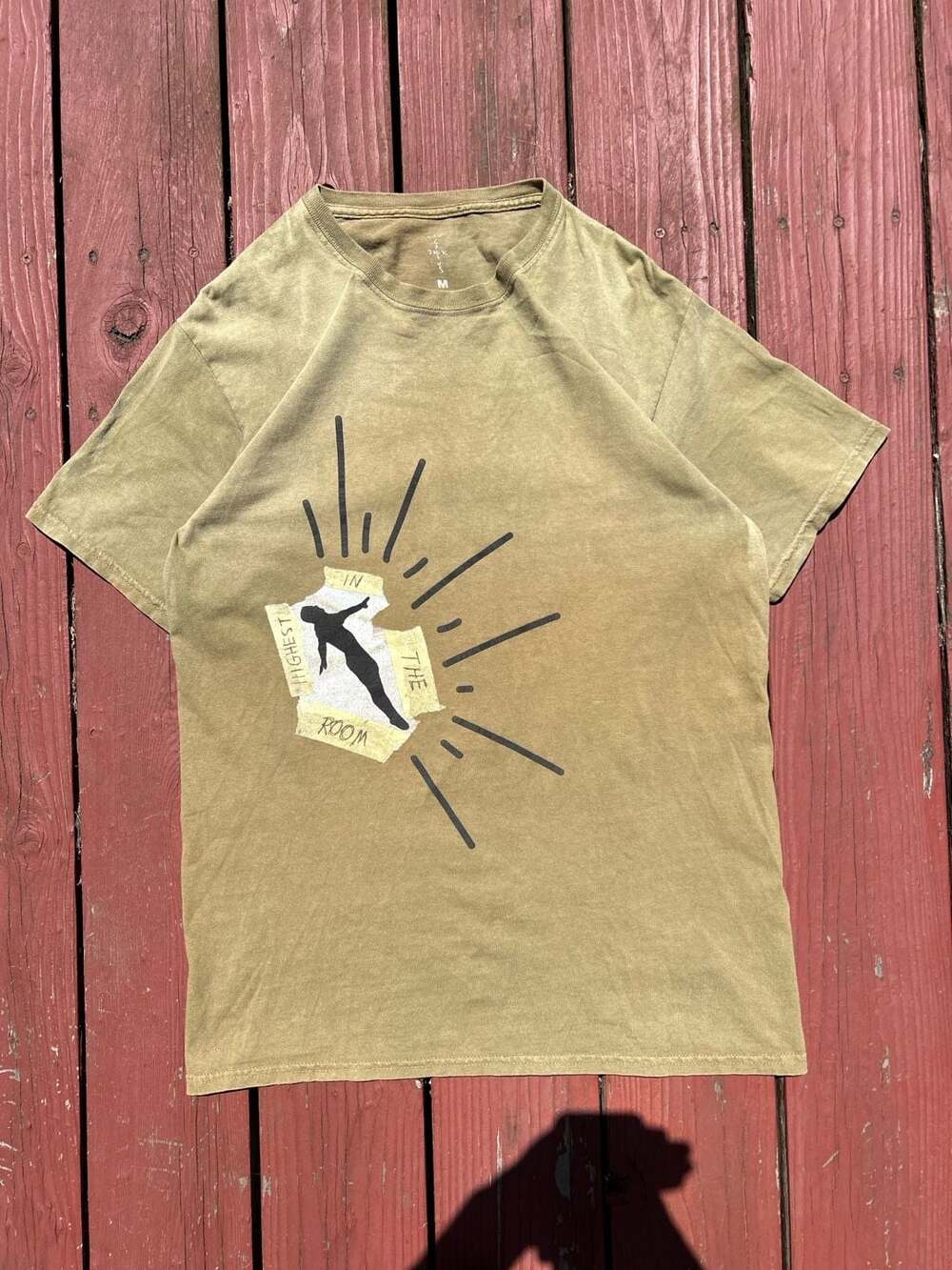 Travis Scott Cactus Jack Highest In The Room Dive T-Shirt Olive Size Medium